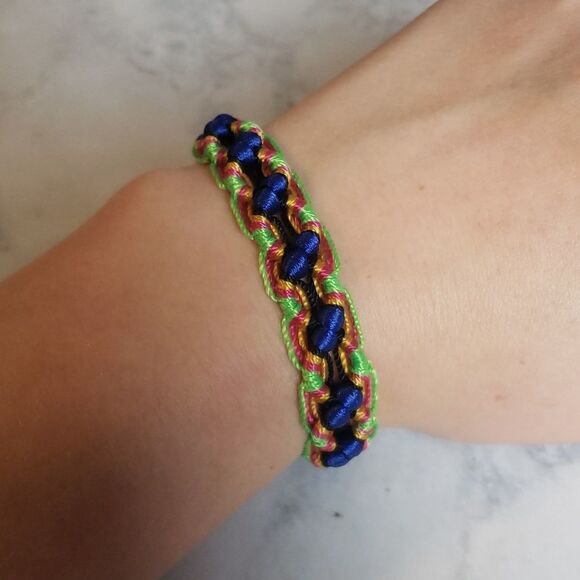 Handmade Multi Color Bracelet - Picture 1 of 5